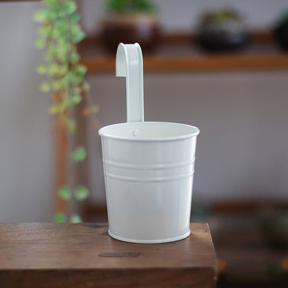 Hanging Flower Pots Garden Pots and Planters Hanger Outdoor Garden dealsniper-net Milky white