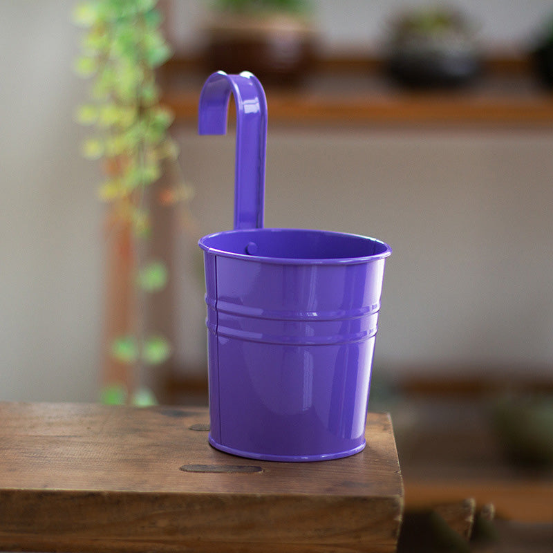 Hanging Flower Pots Garden Pots and Planters Hanger Outdoor Garden dealsniper-net Purple