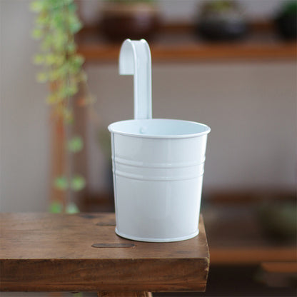 Hanging Flower Pots Garden Pots and Planters Hanger Outdoor Garden dealsniper-net White