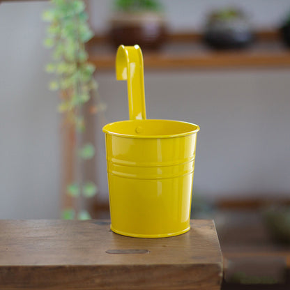Hanging Flower Pots Garden Pots and Planters Hanger Outdoor Garden dealsniper-net Yellow