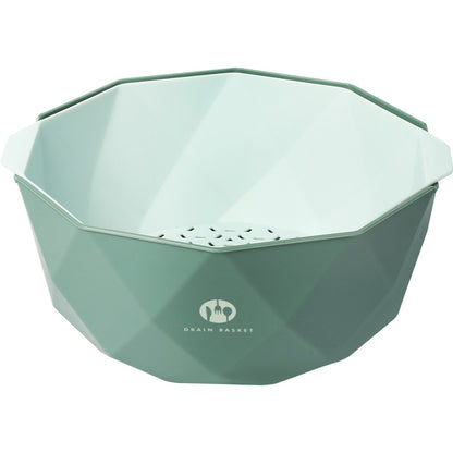 Double-Layer Vegetable Sink Plastic Drain Basket Kitchen DealSniper.net Green S