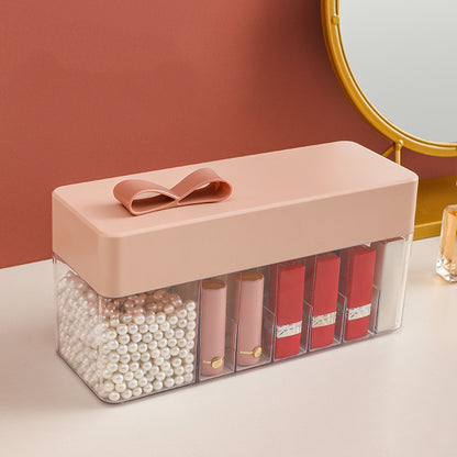 Dust-Proof Shelf Large Capacity Lipstick Storage Box Kids dealsniper-net Pink B