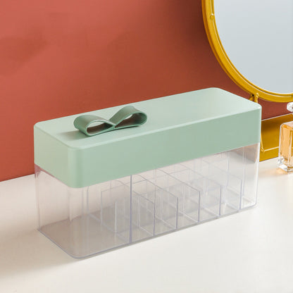 Dust-Proof Shelf Large Capacity Lipstick Storage Box Kids dealsniper-net Light green A