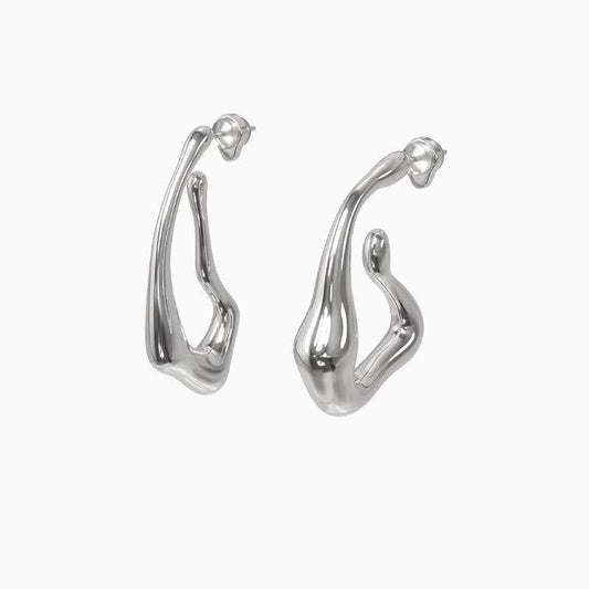 Venom Earrings 925 Silver Simple Ins New Earrings Trend Retro Jewelry dealsniper-net Silver