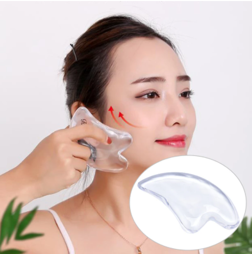 Transparent Double Beads Scrapping Plate Face Lift Wrinkle Remover