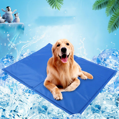 Pet Ice Pad Gel Cooling Ice Pad Summer Pet Pad Dog Mat Pets dealsniper-net Blue 2XL