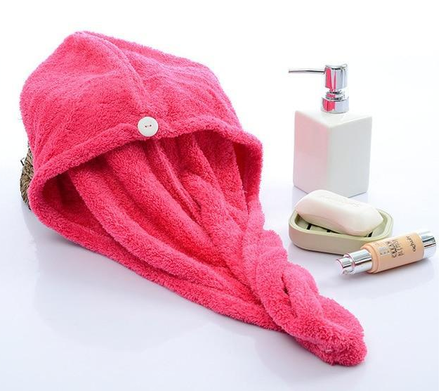 Women's Hair Dryer Cap, Absorbent Dry Hair Towel Beauty DealSniper.net