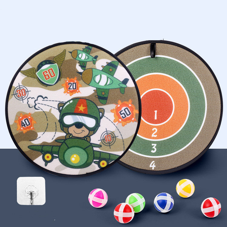 Spot Wholesale Children's Sticky Ball Dart Board Cartoon Fun Dart Board Plus Velvet A Variety Of Creative Cartoon Kids DealSniper.net C7