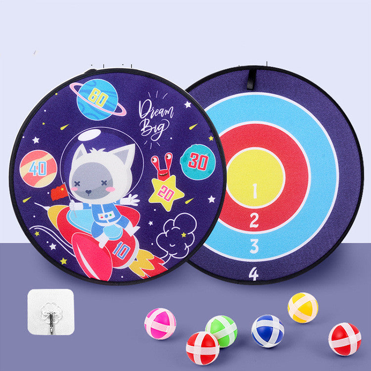 Spot Wholesale Children's Sticky Ball Dart Board Cartoon Fun Dart Board Plus Velvet A Variety Of Creative Cartoon Kids DealSniper.net 08color