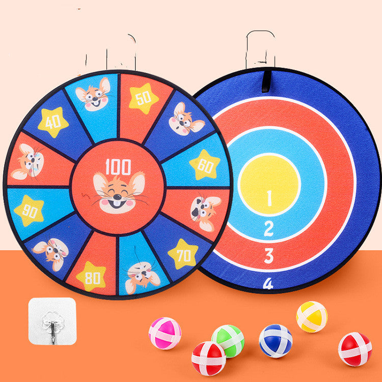 Spot Wholesale Children's Sticky Ball Dart Board Cartoon Fun Dart Board Plus Velvet A Variety Of Creative Cartoon Kids DealSniper.net c9
