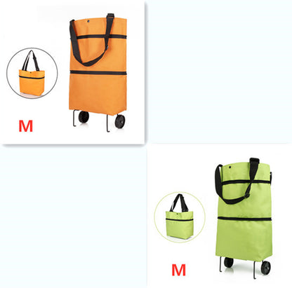 Folding Shopping Carts Reusable Shopping Bags with Wheels