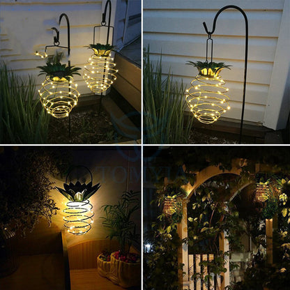 Outdoor Waterproof Garden Pineapple Solar Lights Path