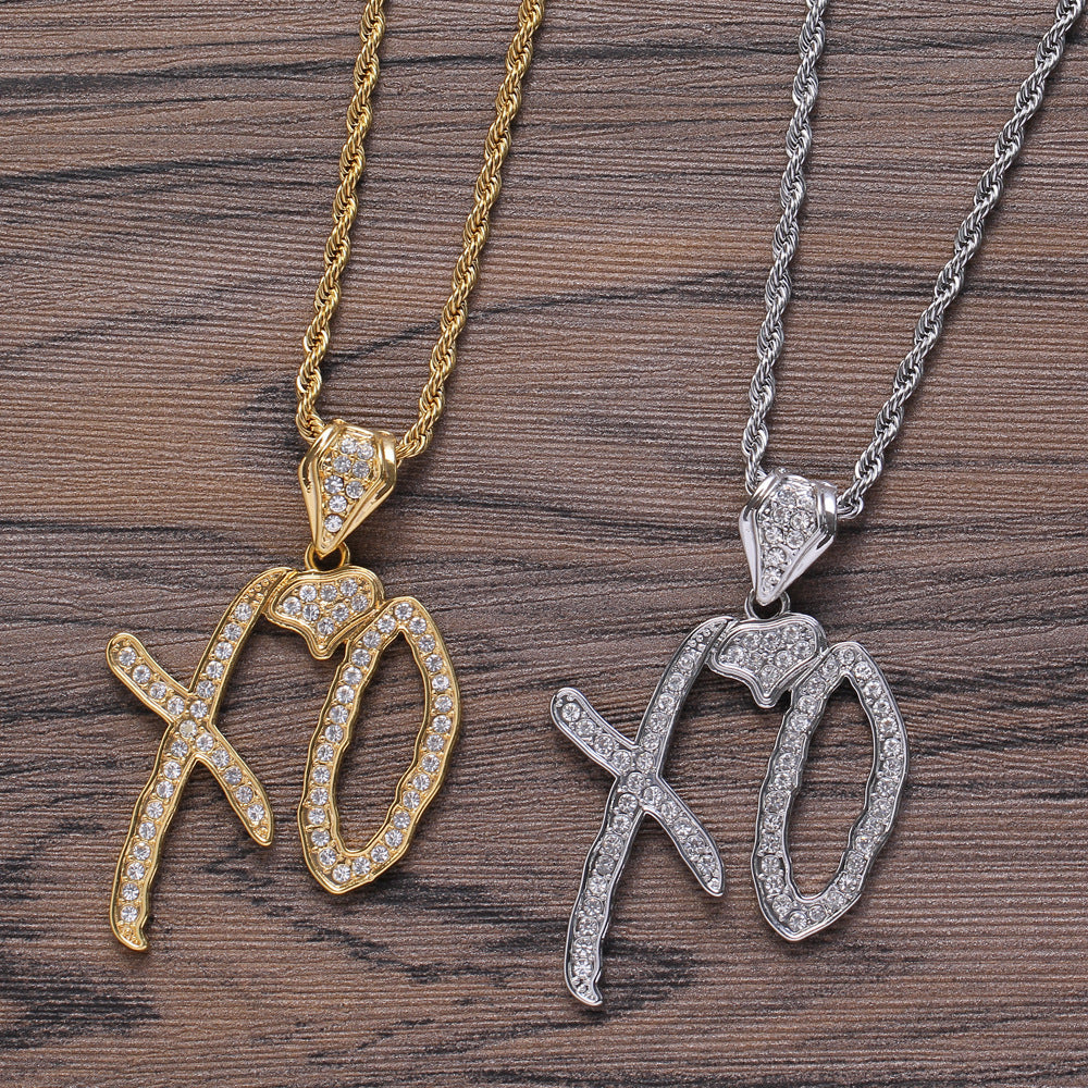 Hip Hop Necklace Letter Pendant Jewelry Jewelry dealsniper-net