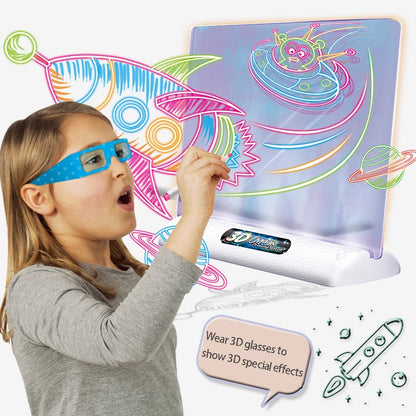 3D Magic Drawing Board LED VR Montessori Educational Toys Hobby dealsniper-net