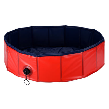 Portable Pet Pool Foldable Dog Cat Bathtub Pet Supplies Pets Gym From House Red L