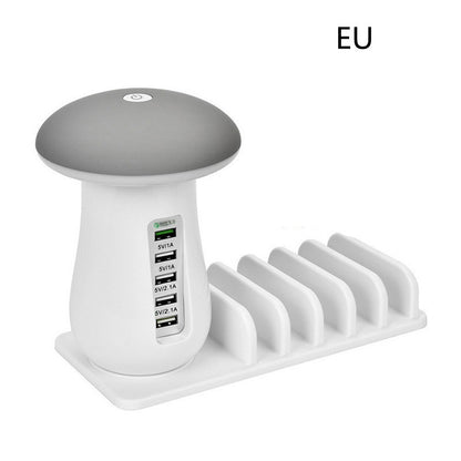 2 In 1 Multifunction Mushroom Lamp LED Lamp Holder Electronics DealSniper.net White EU