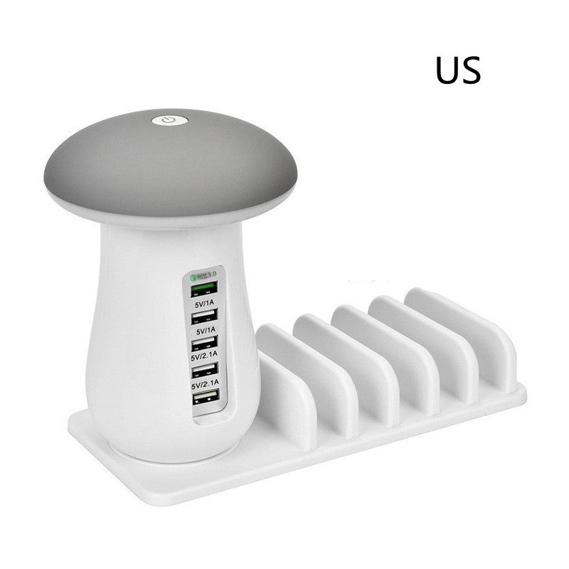 2 In 1 Multifunction Mushroom Lamp LED Lamp Holder Electronics DealSniper.net White US