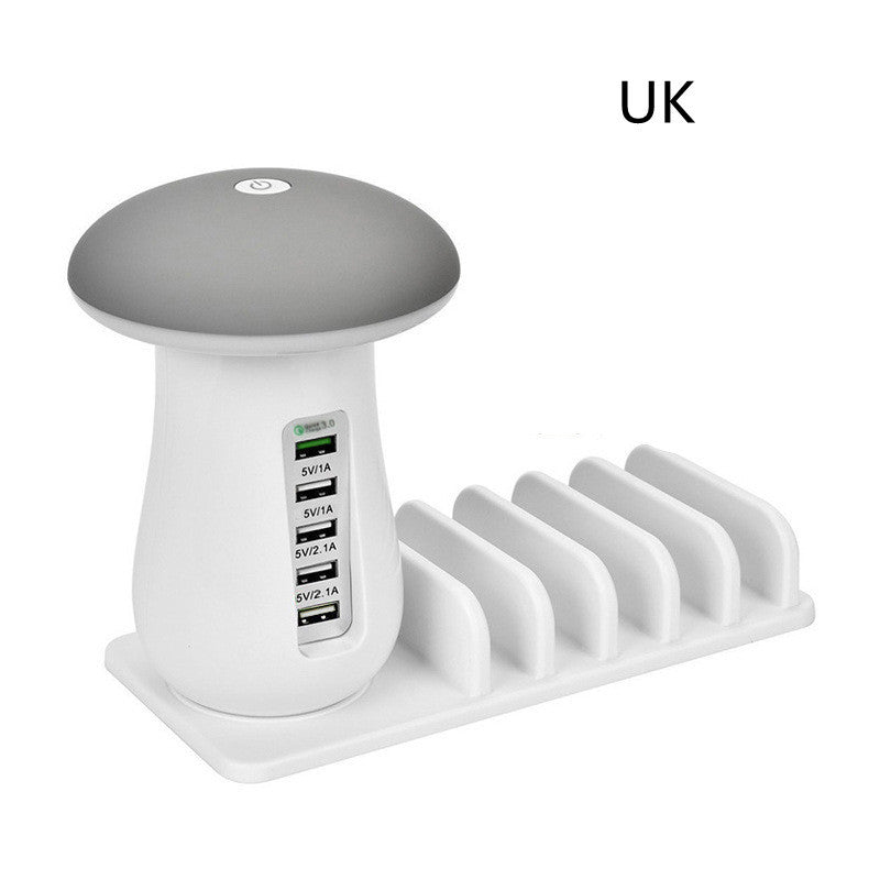 2 In 1 Multifunction Mushroom Lamp LED Lamp Holder Electronics DealSniper.net White UK
