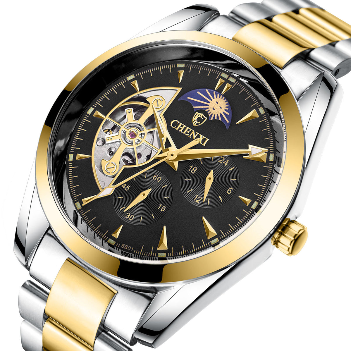 Men's Business Mechanical Watches Jewelry DealSniper.net Black