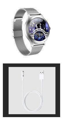 Chivo kw10pro women's smart Watch Jewelry Gym From House Silver set