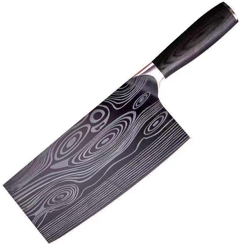 Net Red Kitchen Knife Damascus Laser Grain Chef Kitchen DealSniper.net 1style