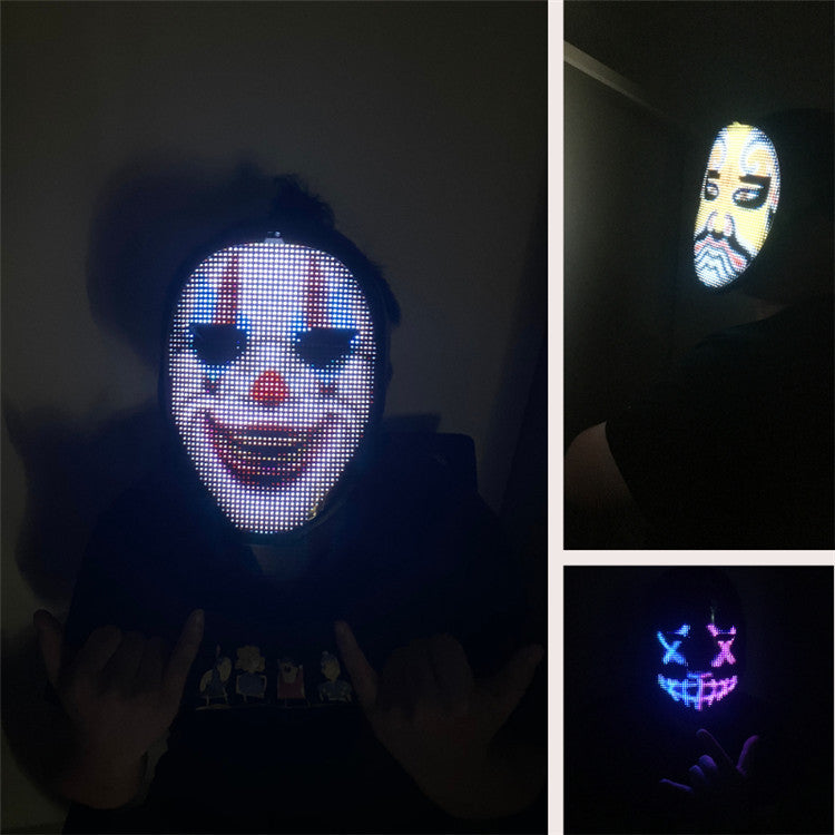 New Arrival LED Mask Face-changing Glowing Mask APP Control Deals dealsniper-net