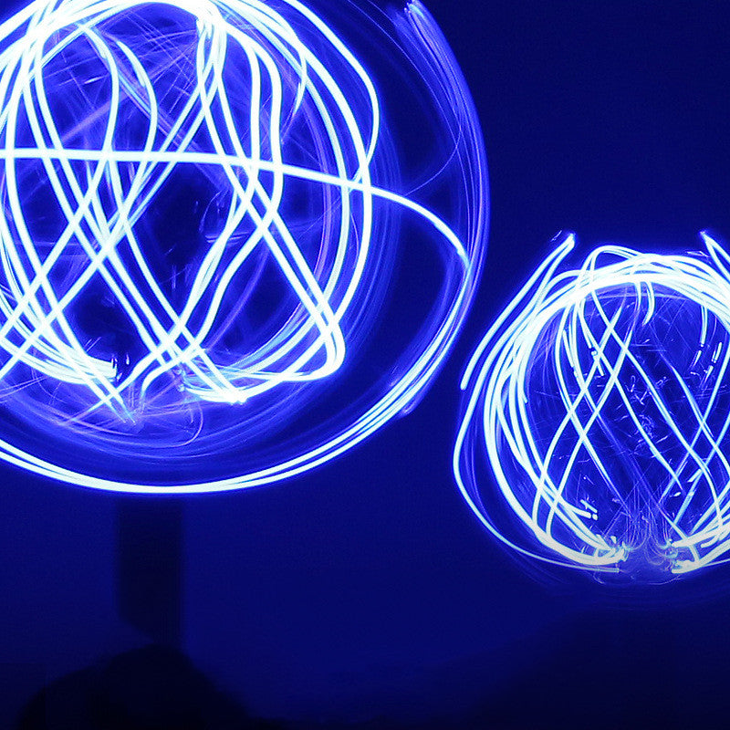 LED Light Balls Toy Luminous Rotating Floating Toy Spiral Kids Gym From House