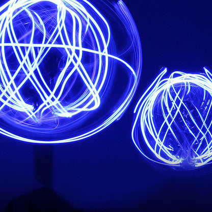 LED Light Balls Toy Luminous Rotating Floating Toy Spiral Kids Gym From House