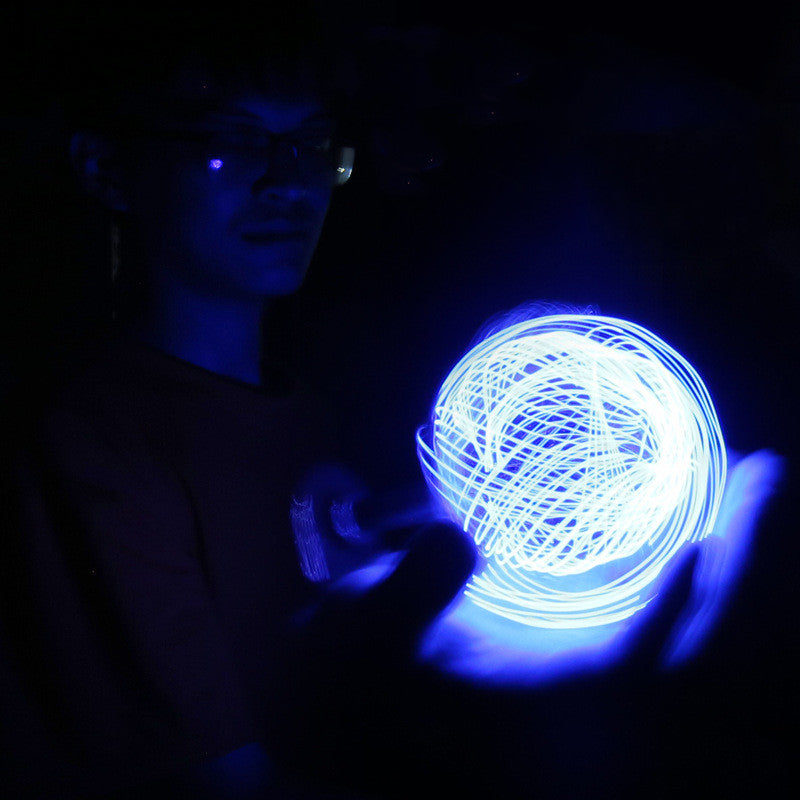 LED Light Balls Toy Luminous Rotating Floating Toy Spiral Kids Gym From House