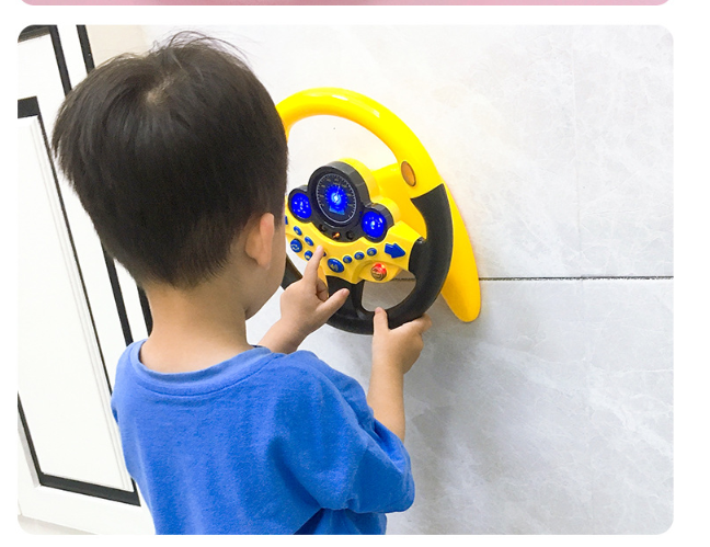 Steering Wheel Toy with Light Sound Kids Early Education Toy Kids dealsniper-net