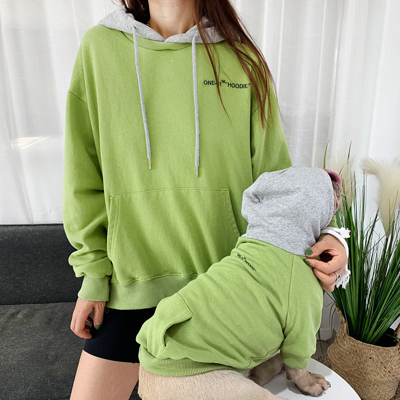 Parent-child Sweaters For Pets Pets dealsniper-net Green 2XL