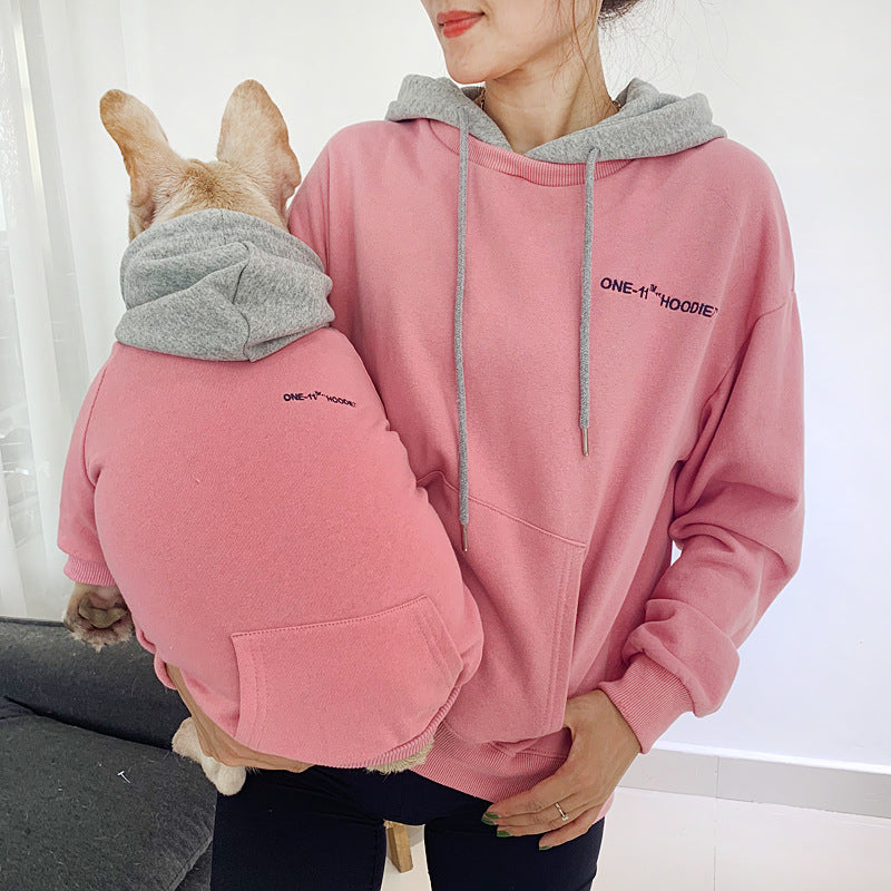 Parent-child Sweaters For Pets Pets dealsniper-net Pink 2XL