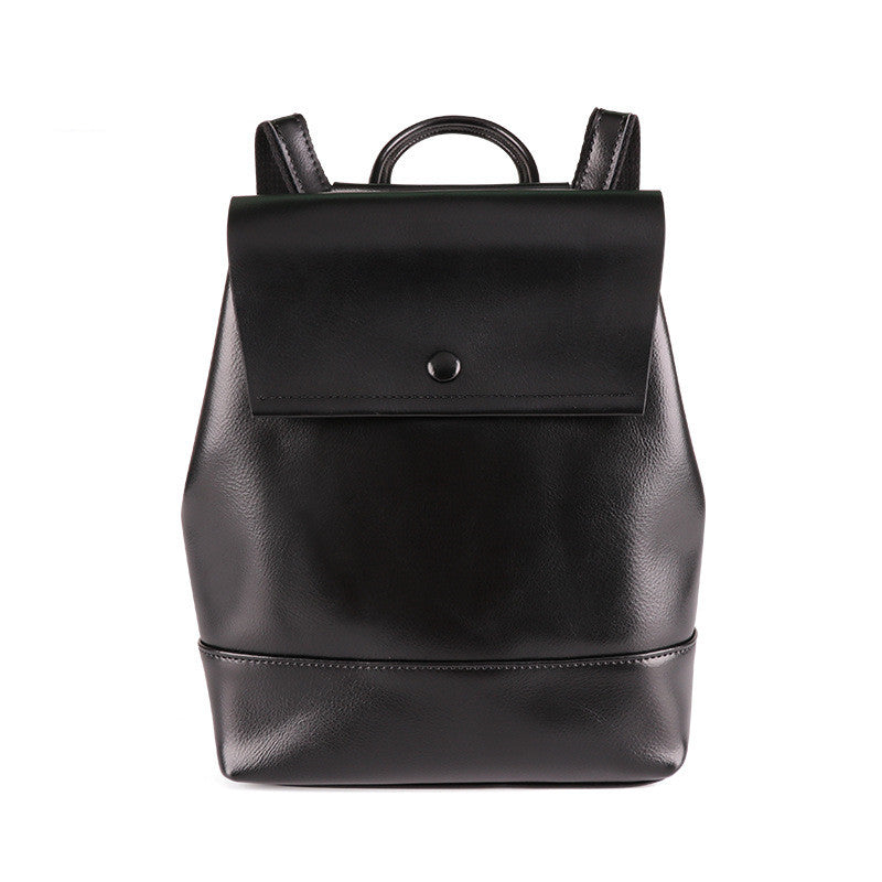 Fashion Large Capacity Multi-Function Retro Women\'s Backpack New Leather Women\'s Bag Women DealSniper.net Black