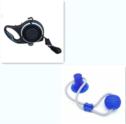 Pet Supplies With Water Bottle, Cup, Pet Rope Pets Gym From House Black set