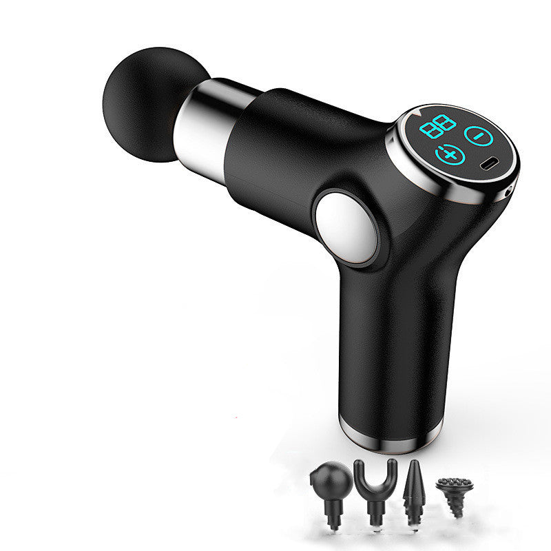 Electric Deep Muscle Vibration Massager Health dealsniper-net Black LCD type