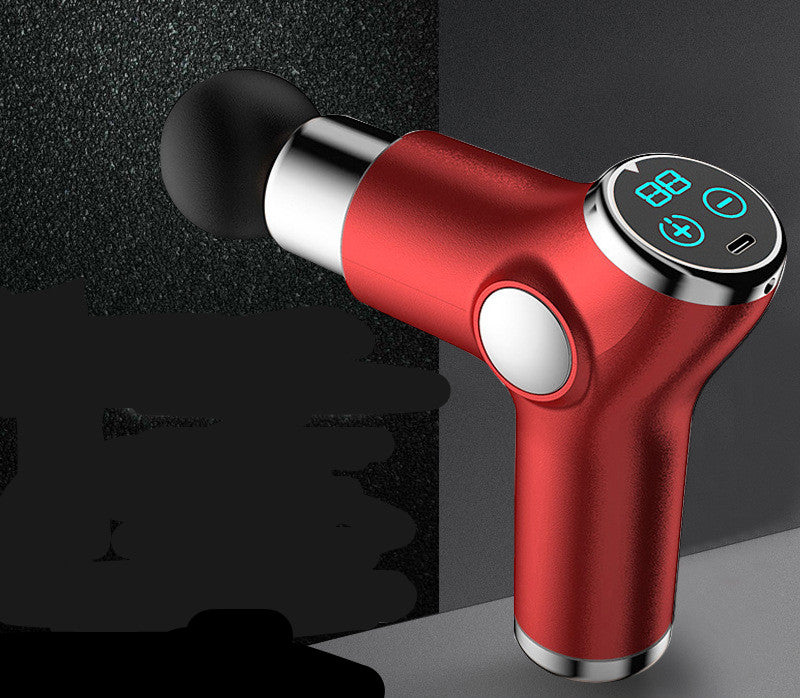 Electric Deep Muscle Vibration Massager Health dealsniper-net Red LCD type
