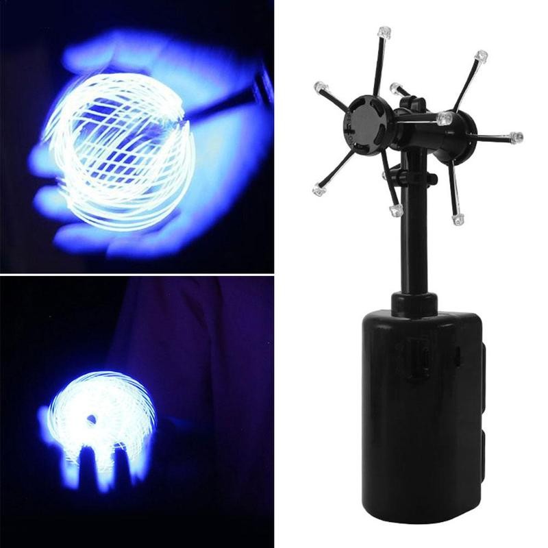 LED Light Balls Toy Luminous Rotating Floating Toy Spiral Kids Gym From House