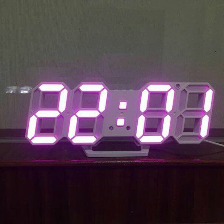 Korean Version Of Electronic Wall Clock Wall Three-dimensional Gadgets Gym From House A Pink