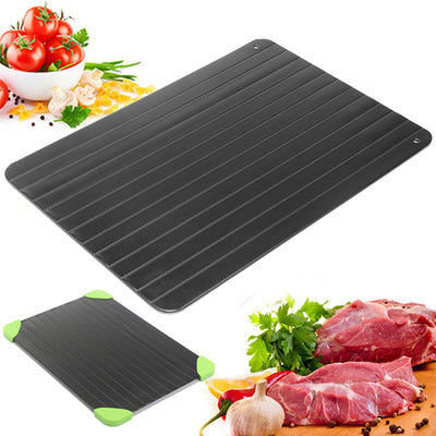 Frozen Quick Thawing Plate Kitchen Aluminum Alloy Thawing Plate Kitchen DealSniper.net Green 23x16.5x0.2cm