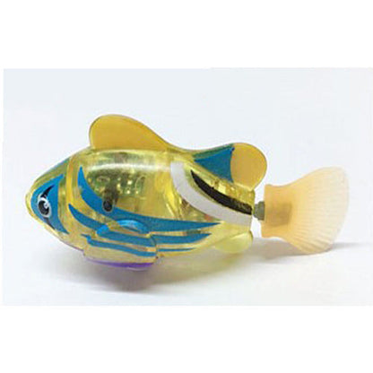 Cat Interactive Electric Fish Water Toy For Indoor Play Swimming Pets DealSniper.net Striped yellow 1PC