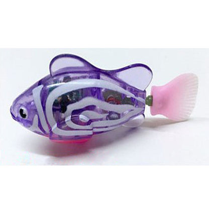 Cat Interactive Electric Fish Water Toy For Indoor Play Swimming Pets dealsniper-net Striped purple 1PC