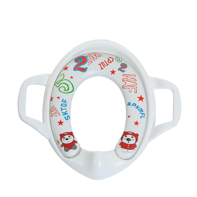 Toilet Seat Baby Seat Toilet Seat Soft Cushion Assist Toilet Seat Kids Gym From House White