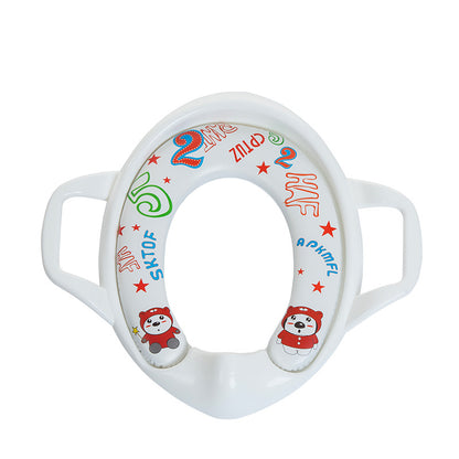 Toilet Seat Baby Seat Toilet Seat Soft Cushion Assist Toilet Seat Kids Gym From House White