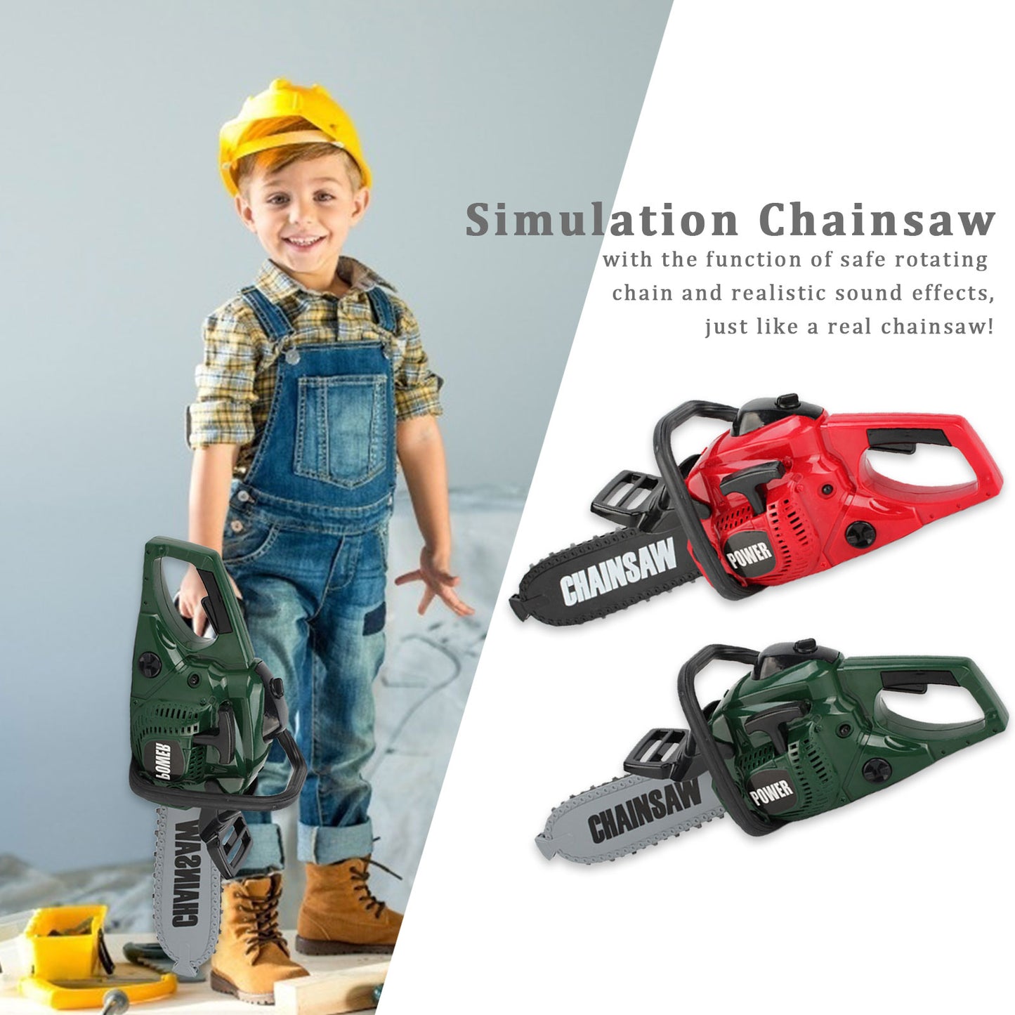 Kids Power Construction Tool Electric Chainsaw Toy Kids dealsniper-net