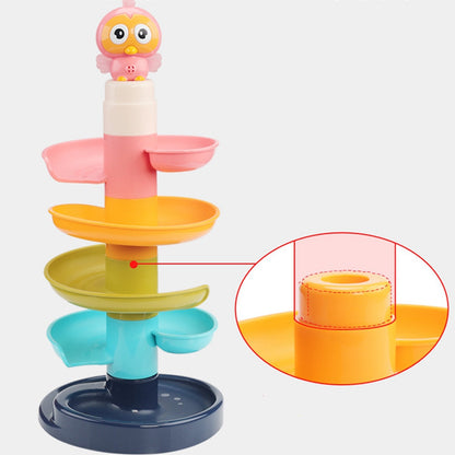 Baby Puzzle Fun Track Sliding Ball Tower Building Block Toy Kids dealsniper-net