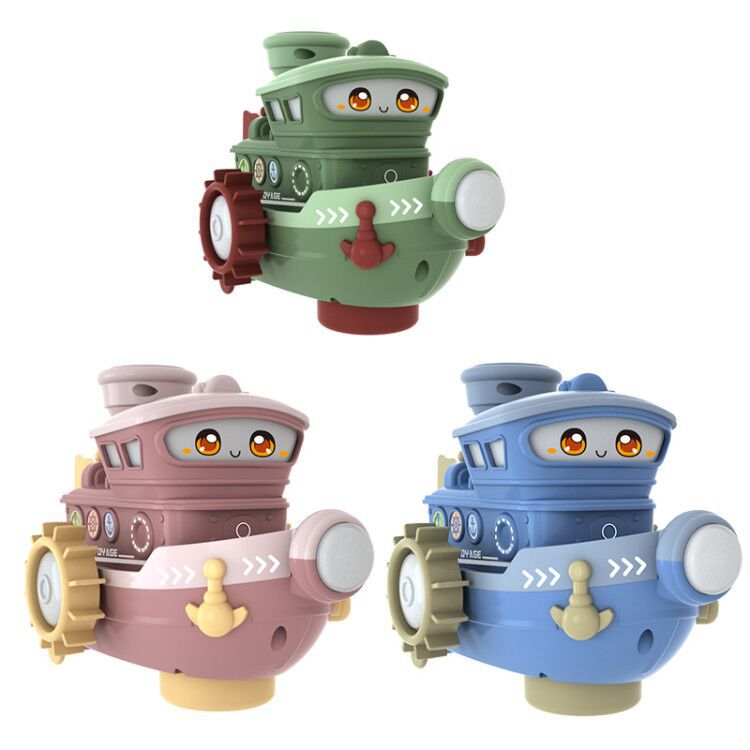 Electric Water Rotating Spray Ship Toys Cartoon Boat Toys Kids DealSniper.net