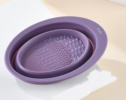 Silicone Cosmetic Makeup Brush Cleaning Pad Board Beauty Gym From House Purple