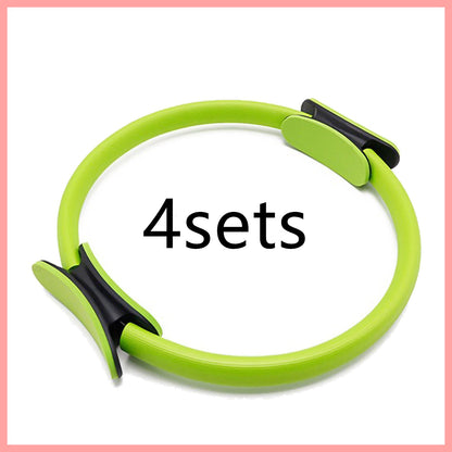 Yoga Fitness Pilates Ring Women Girls Circle Magic Dual Exercise Sports dealsniper-net Green4sets