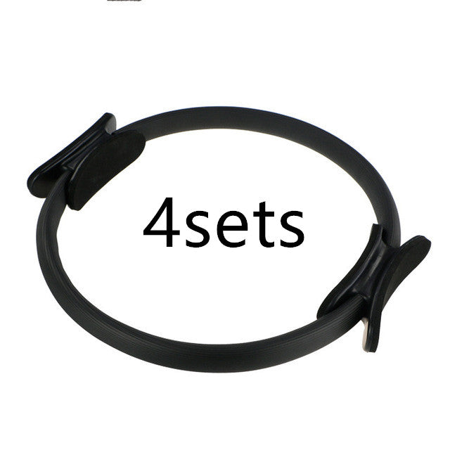 Yoga Fitness Pilates Ring Women Girls Circle Magic Dual Exercise Sports dealsniper-net Black4sets