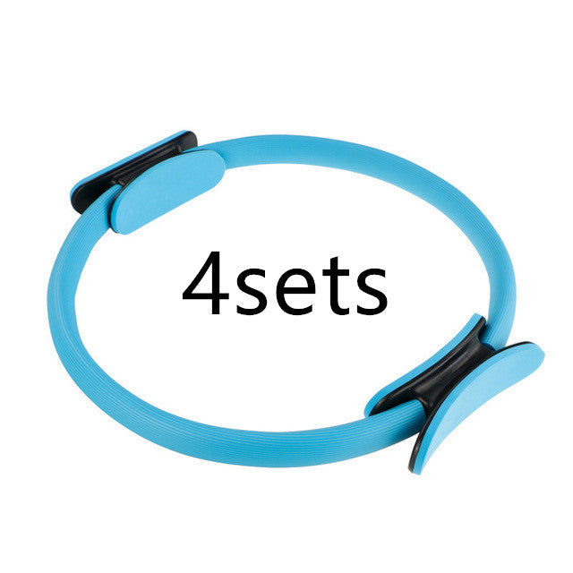 Yoga Fitness Pilates Ring Women Girls Circle Magic Dual Exercise Sports dealsniper-net Blue4sets